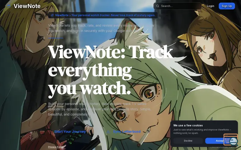 Screenshot of ViewNote