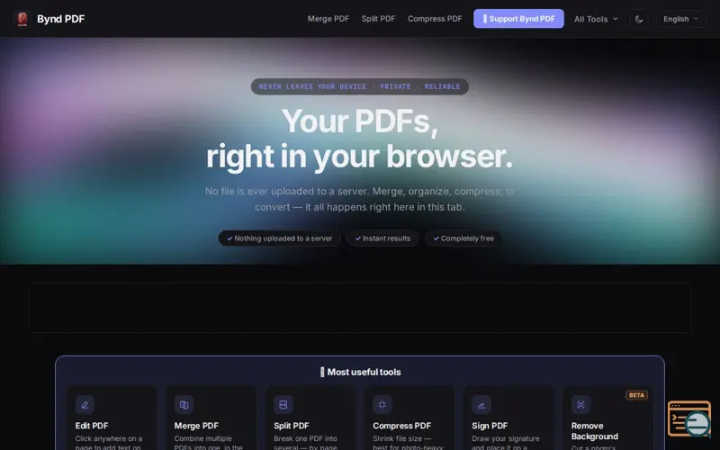 Screenshot of Bynd PDF