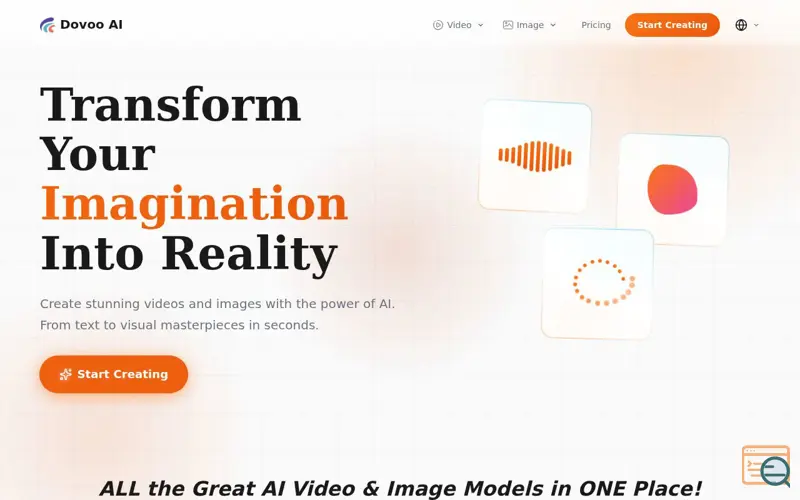 Screenshot of Dovoo AI