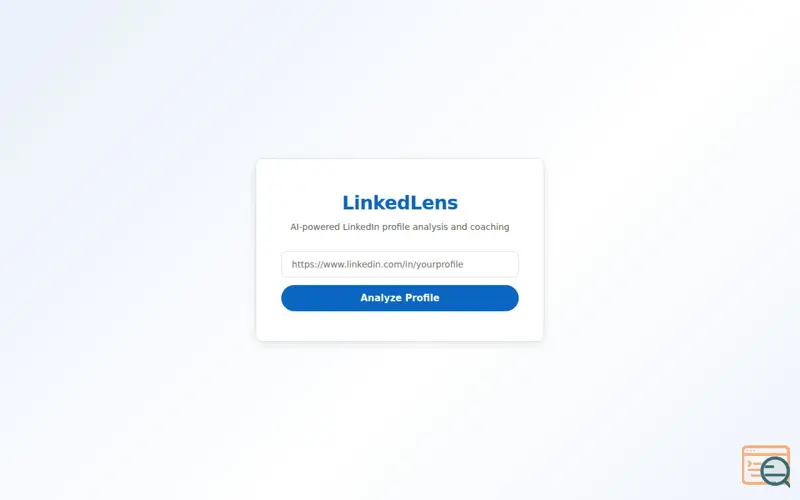 Screenshot of LinkedLens
