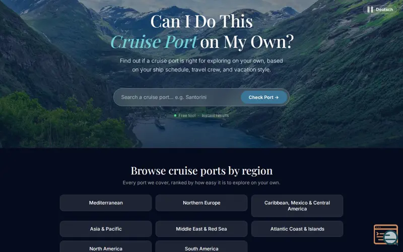 Screenshot of Can I Do This Cruise Port on My Own? | Free Port Explorer Tool