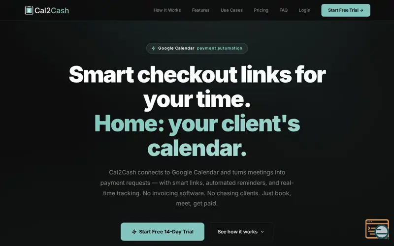 Screenshot of Cal2Cash