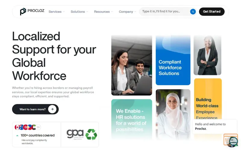 Screenshot of Procloz PTY LTD