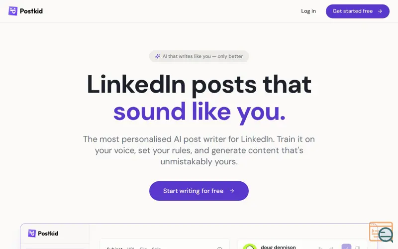 Screenshot of Postkid