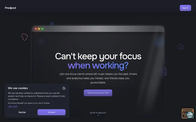 Screenshot of Prodpod