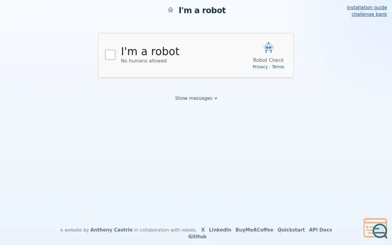 Screenshot of I'm a Robot