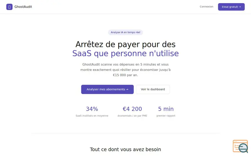 Screenshot of GhostAudit