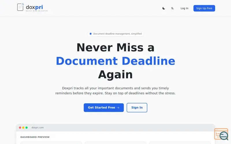 Screenshot of Doxpri