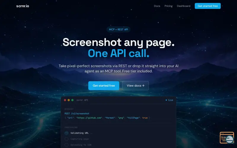 Screenshot of Scrnr