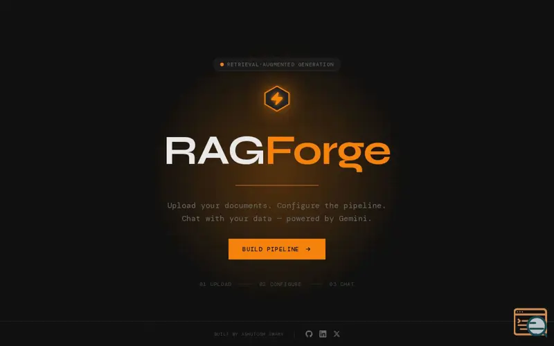 Screenshot of RAGForge