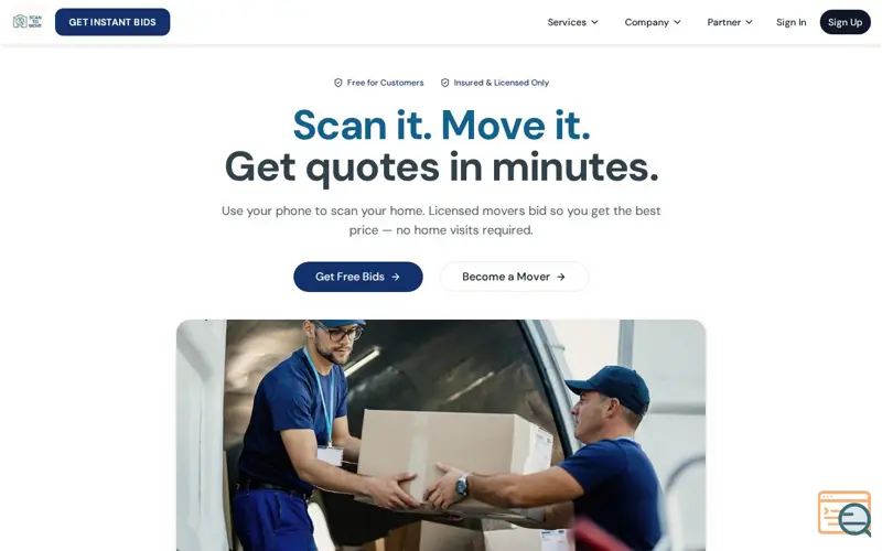 Screenshot of Scan To Move