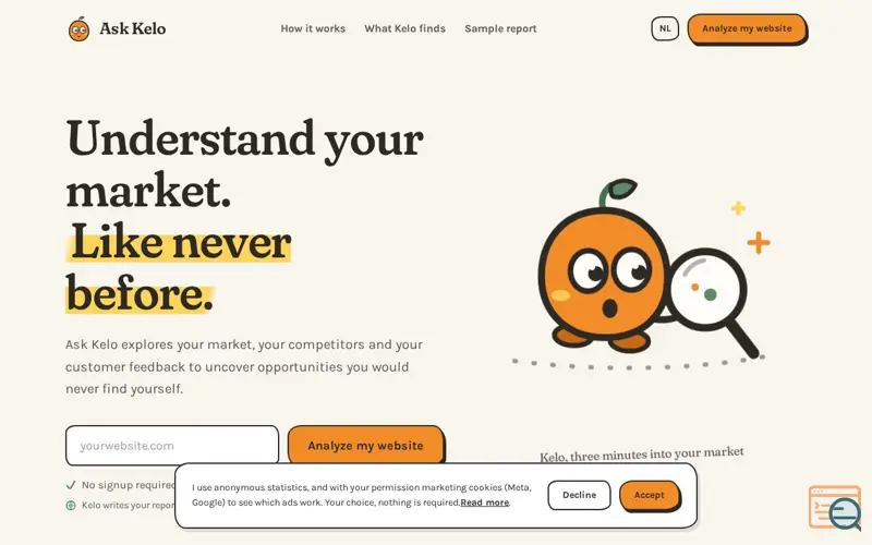 Screenshot of Ask Kelo