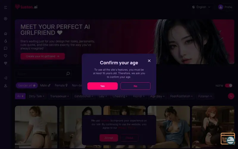 Screenshot of Luston.ai ❤️