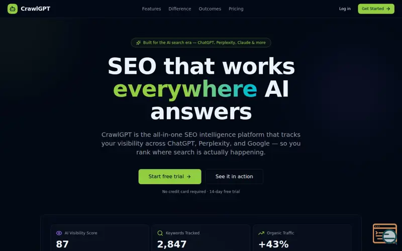 Screenshot of CrawlGPT