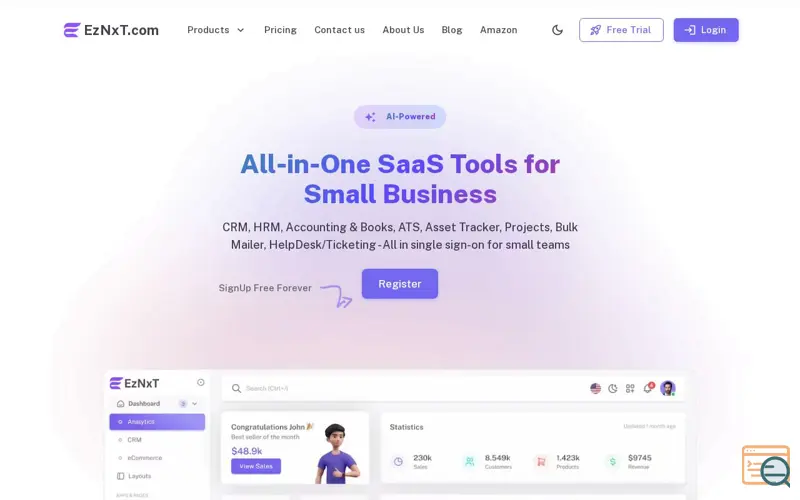 Screenshot of EzNxT.com