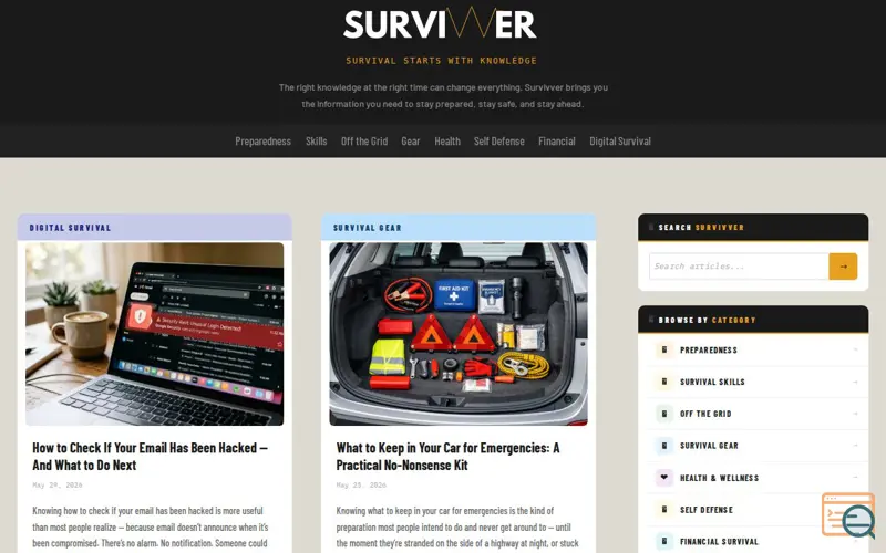 Screenshot of Survivver