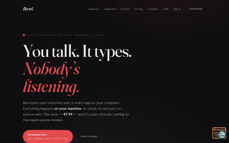 Screenshot of Revi