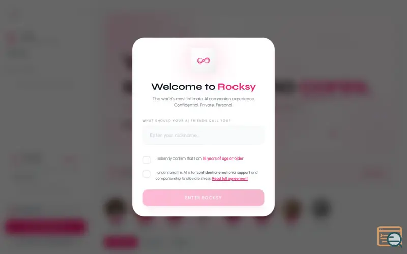 Screenshot of Rocksy