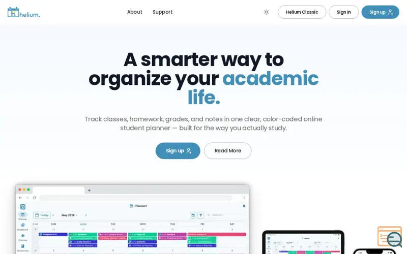 Screenshot of Helium