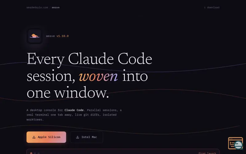 Screenshot of Weave
