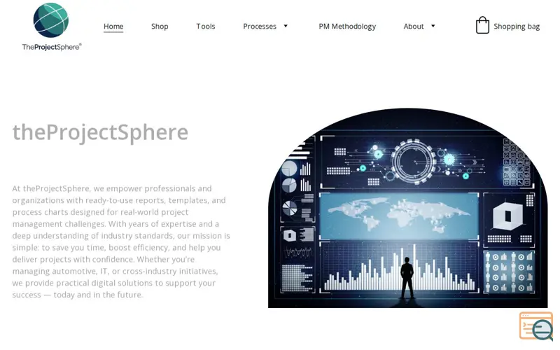 Screenshot of TheProjectSphere