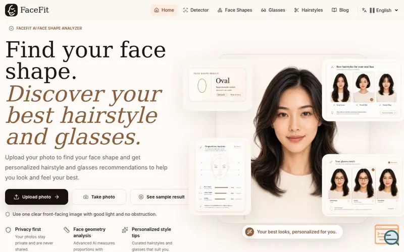 Screenshot of FaceFit