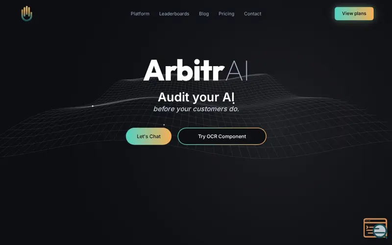 Screenshot of ArbitrAI
