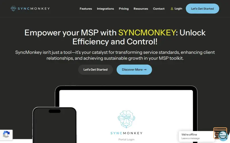 Screenshot of SyncMonkey
