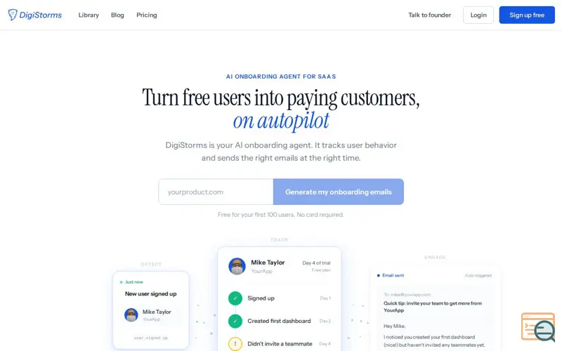 Screenshot of DigiStorms