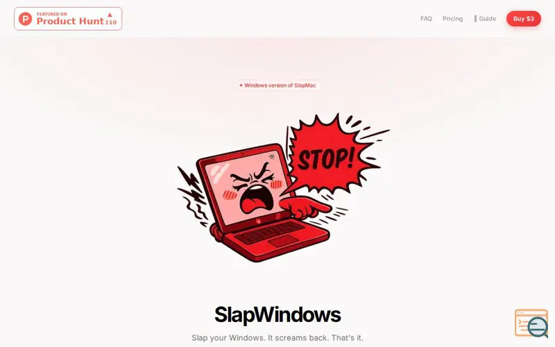 Screenshot of SlapWindows