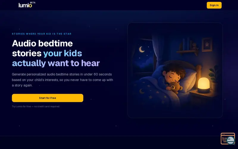 Screenshot of Lumio
