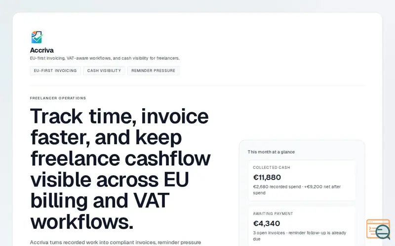 Screenshot of Accriva