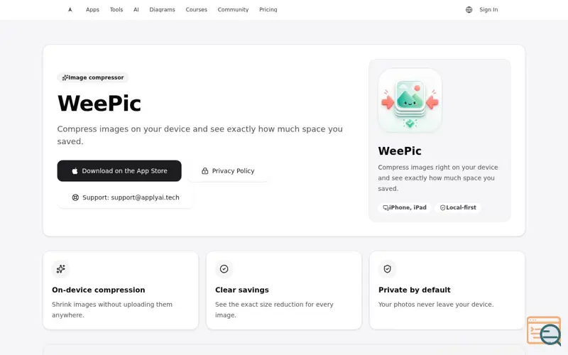 Screenshot of WeePic