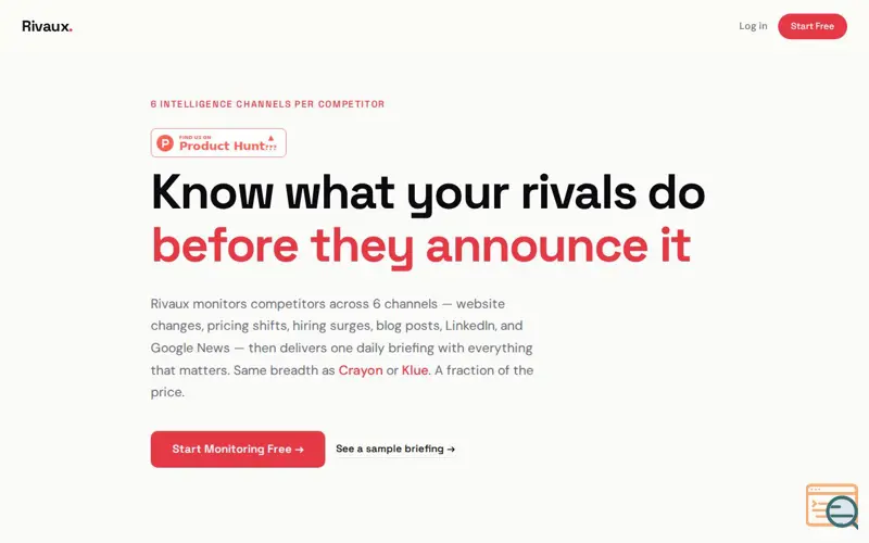 Screenshot of Rivaux.eu