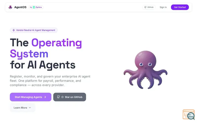 Screenshot of AgentOS, a launch using Tap Payments