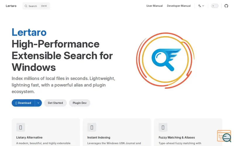 Screenshot of Lertaro, a launch using VueUse