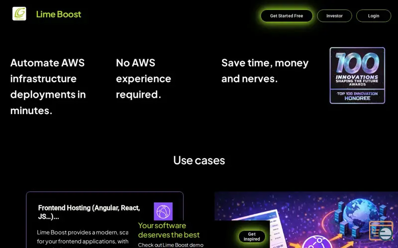 Screenshot of Lime Boost