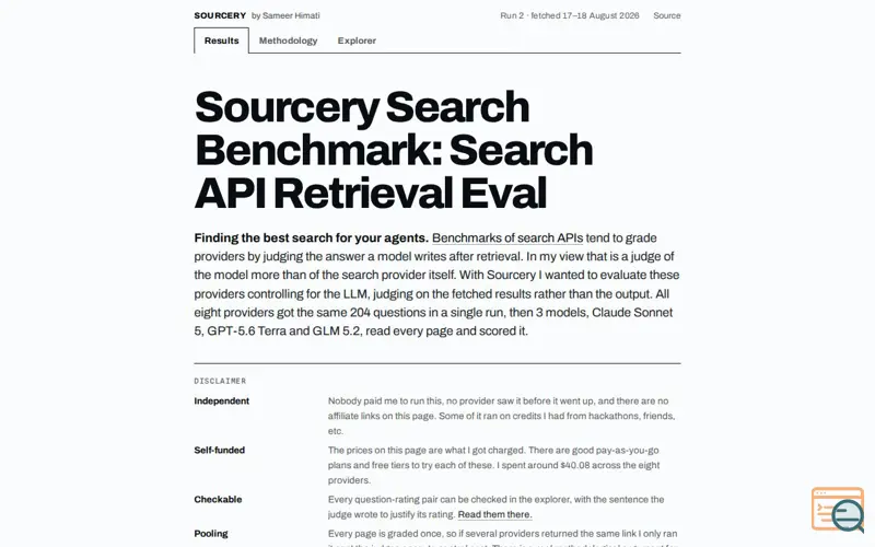 Screenshot of Sourcery