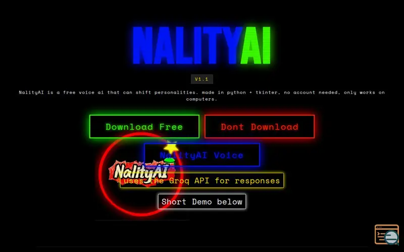 Screenshot of NalityAI