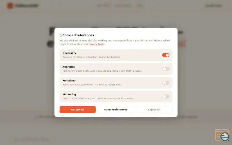 Screenshot of Free online PDF tools website