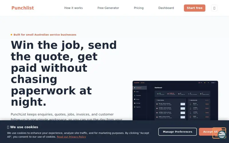 Screenshot of Punchlist
