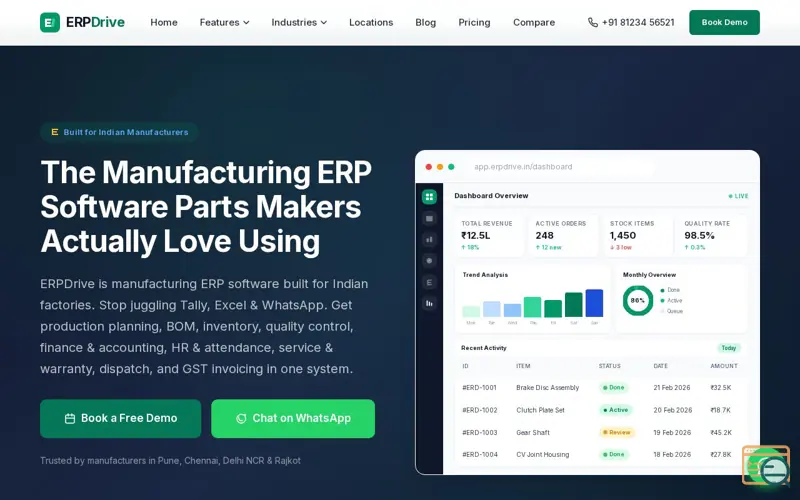 Screenshot of ERPDrive