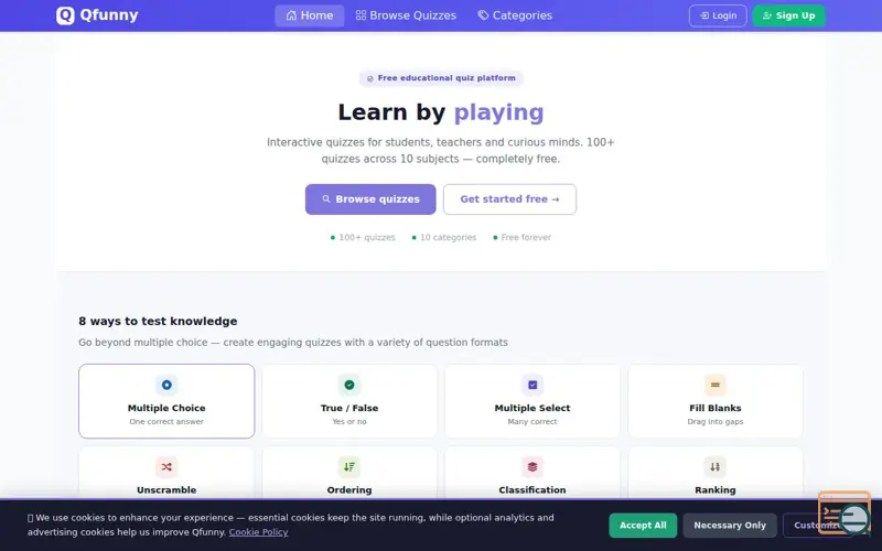Screenshot of Qfunny