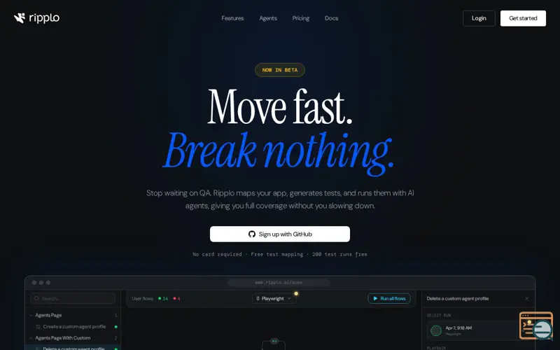 Screenshot of Ripplo