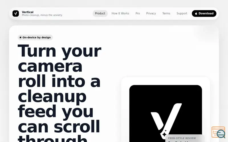 Screenshot of Vertical