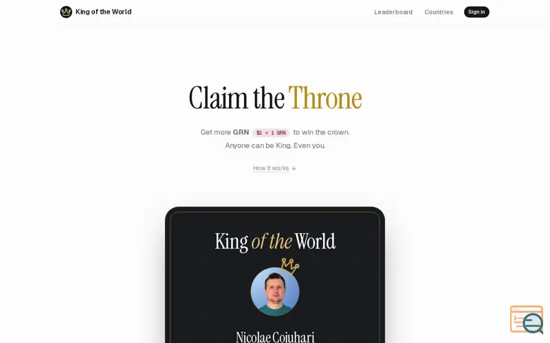 Screenshot of King-of-the