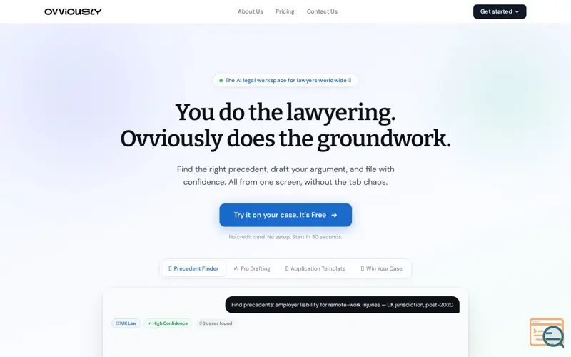 Screenshot of Ovviously