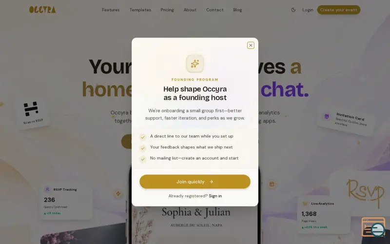 Screenshot of Occyra
