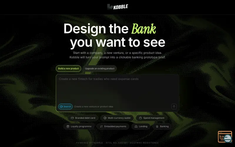 Screenshot of Kobble AI 