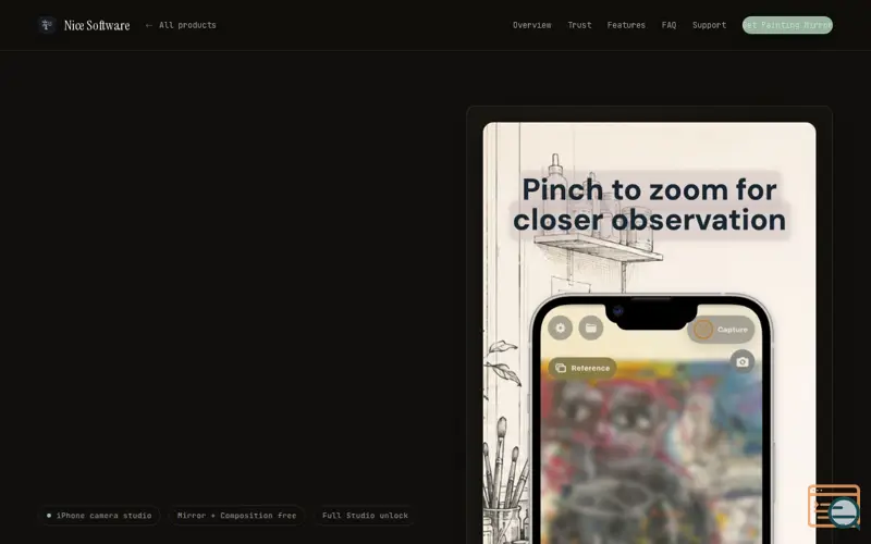 Screenshot of Painting Mirror